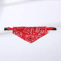 HKM-352211 Adjustable Triangle Print Collar for Pets - Stylish and Durable Polyester Design