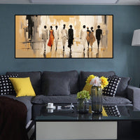 HKM-352275 Abstract Modern Landscape Oil Painting on Canvas for Living Room Decor - Unique Hand-Painted Artwork