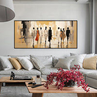 HKM-352275 Abstract Modern Landscape Oil Painting on Canvas for Living Room Decor - Unique Hand-Painted Artwork