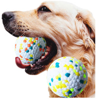 HKM-352531 Durable Interactive Dog Chew Ball for Teeth Cleaning and Play, Safe TPU Material, Bite Resistant