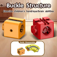HKM-352595 Electric Magnetic Track Mini Train Toy Set for Kids - DIY Assembly, 3D Cube Design, USB Rechargeable