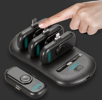 HKM-352723 Magnetic Portable Charging Station with 5000mAh Base and Four 1000mAh Finger Chargers