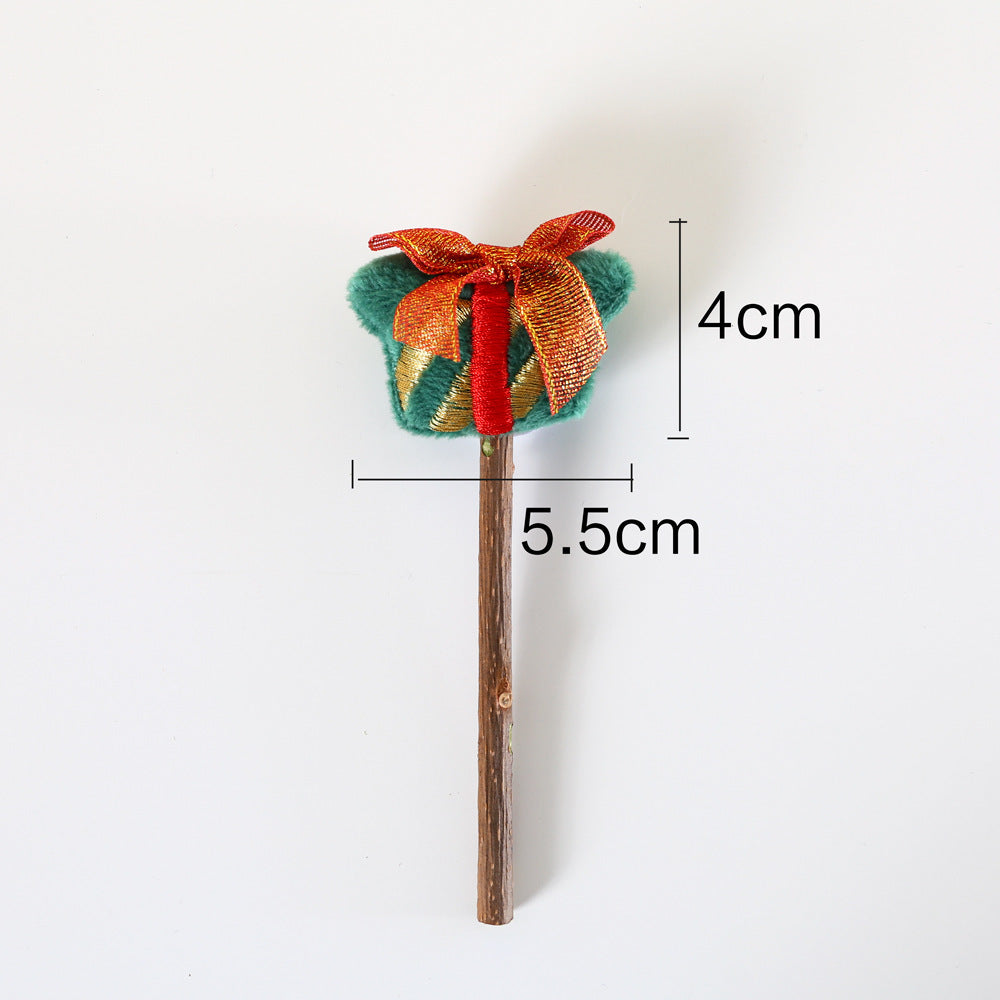 HKM-352787 Rainbow Plush Chew Toys for Cats - Molar Sticks in Various Fun Designs