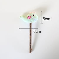 HKM-352787 Rainbow Plush Chew Toys for Cats - Molar Sticks in Various Fun Designs