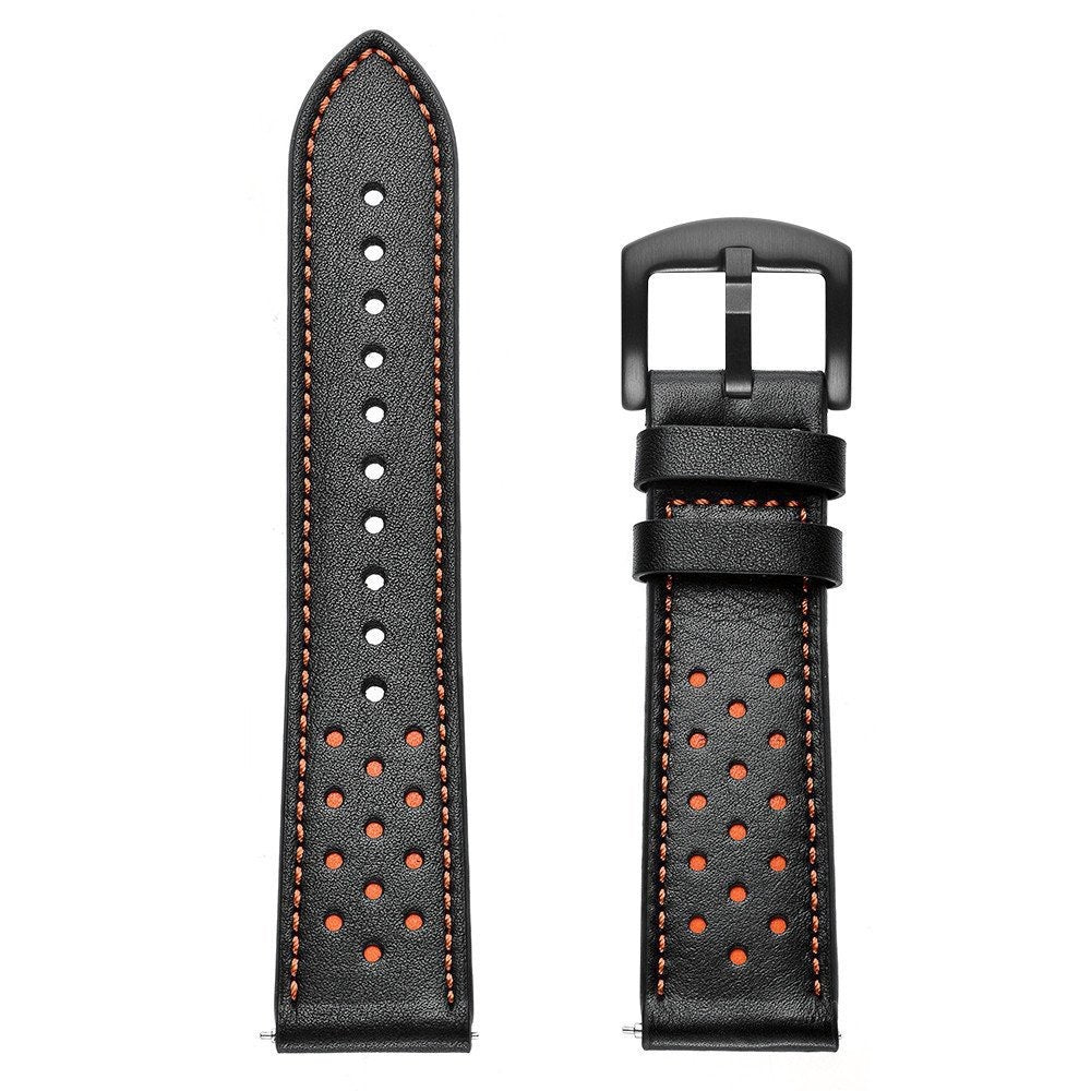 HKM-352851 Leather Watch Strap Compatible with 20mm and 22mm Models - Durable and Stylish Design