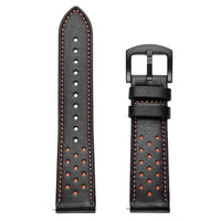 HKM-352851 Leather Watch Strap Compatible with 20mm and 22mm Models - Durable and Stylish Design