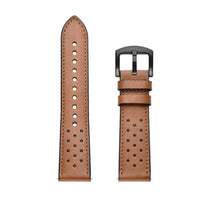HKM-352851 Leather Watch Strap Compatible with 20mm and 22mm Models - Durable and Stylish Design
