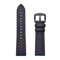 HKM-352851 Leather Watch Strap Compatible with 20mm and 22mm Models - Durable and Stylish Design