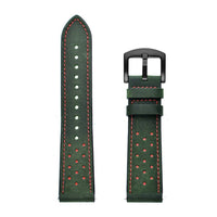 HKM-352851 Leather Watch Strap Compatible with 20mm and 22mm Models - Durable and Stylish Design