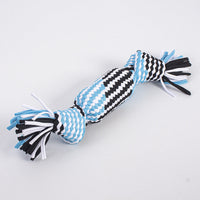 HKM-352979 Durable Cotton Rope Toy for Dogs - Bite-Resistant, Multi-Color Knotted Design