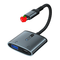 HKM-353043 Lightning to USB Charging Adapter Cable for Compatible Devices with Braided Armor Wire
