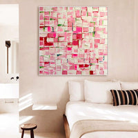 HKM-353427 Hand-Painted Modern Abstract Acrylic Oil Painting Canvas for Kids' Room Decor