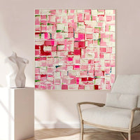HKM-353427 Hand-Painted Modern Abstract Acrylic Oil Painting Canvas for Kids' Room Decor