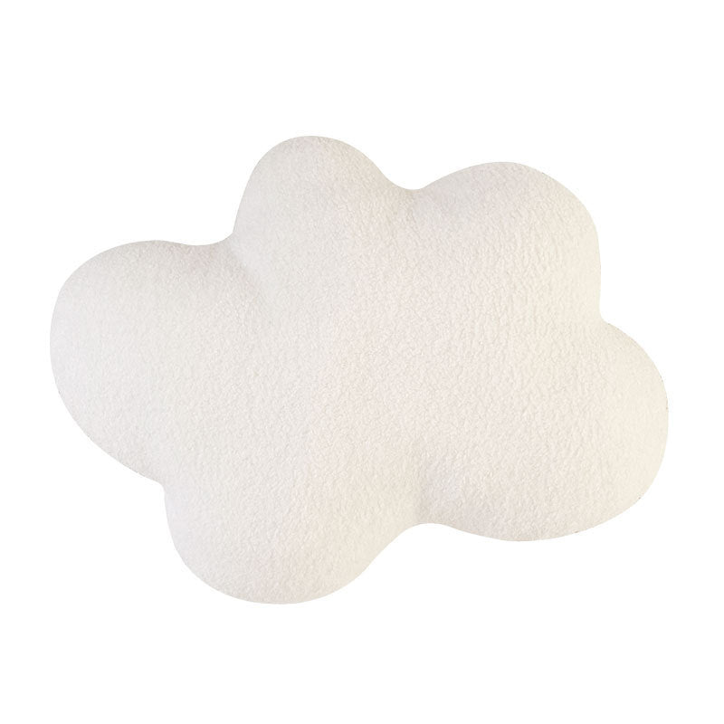 HKM-353491 Geometric Plush Cloud Pillow Cushion - Available in Beige, Caramel, and White Styles