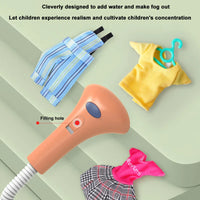HKM-353747 Mini Simulated Spray Ironing Machine With Sound and Light for Kids 15-Piece Set