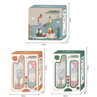 HKM-353747 Mini Simulated Spray Ironing Machine With Sound and Light for Kids 15-Piece Set