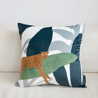 HKM-353875 Green Plant Style Plush Cushion Cover - 45x45cm