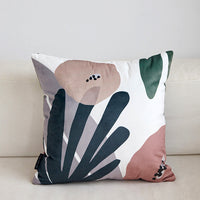 HKM-353875 Green Plant Style Plush Cushion Cover - 45x45cm