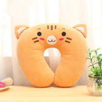 HKM-353939 Multi-Color Cartoon U-Shaped Travel Neck Pillow with Massage and Anti-Snore Features