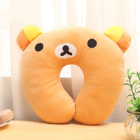 HKM-353939 Multi-Color Cartoon U-Shaped Travel Neck Pillow with Massage and Anti-Snore Features