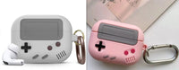 HKM-354003 Silicone AirPods Pro Case with Game Console Design and Keychain Compatibility