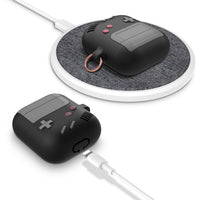 HKM-354003 Silicone AirPods Pro Case with Game Console Design and Keychain Compatibility