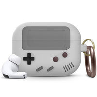 HKM-354003 Silicone AirPods Pro Case with Game Console Design and Keychain Compatibility