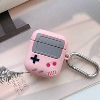 HKM-354003 Silicone AirPods Pro Case with Game Console Design and Keychain Compatibility