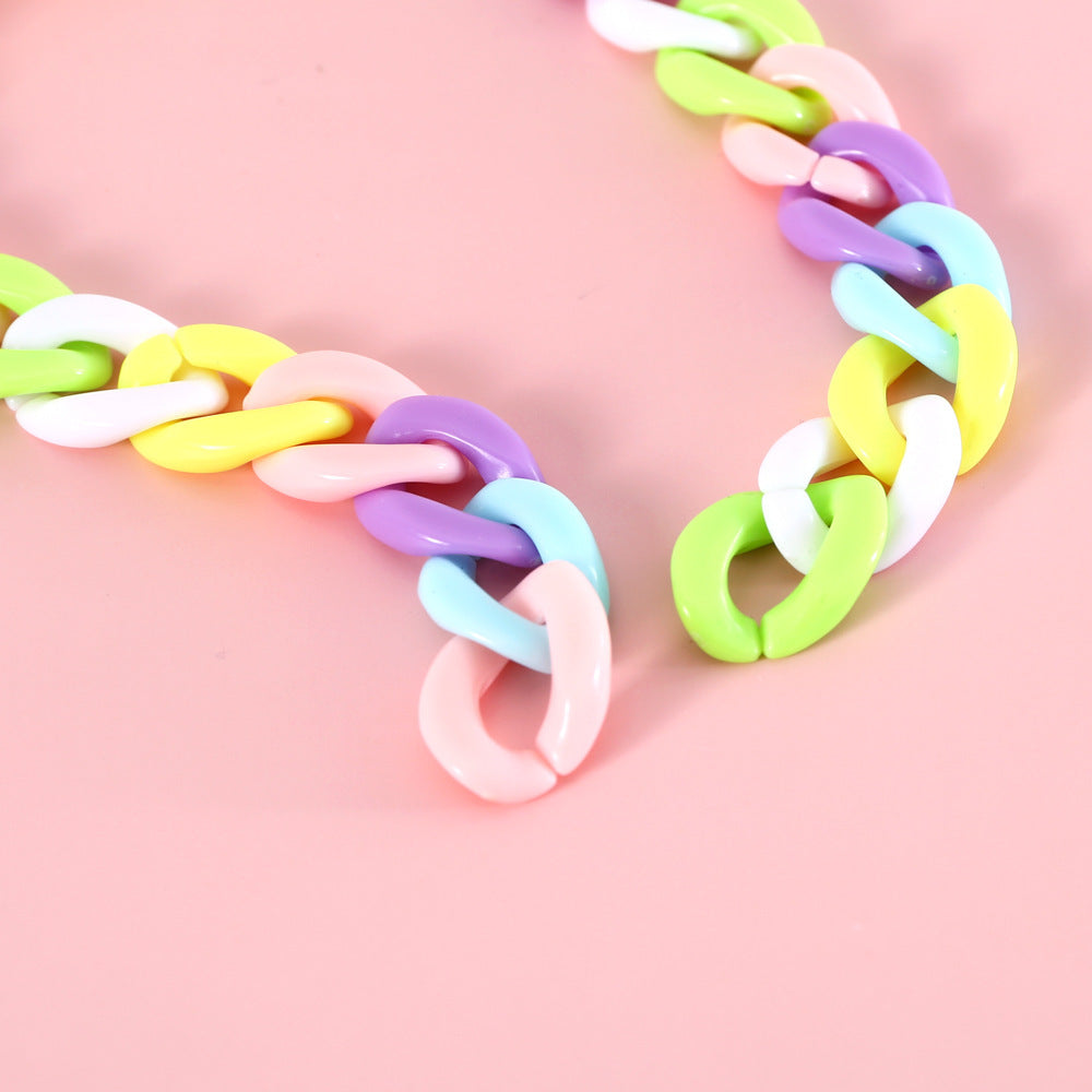 HKM-354195 Pet Cat Dog Rabbit Collar Macaron Candy Color