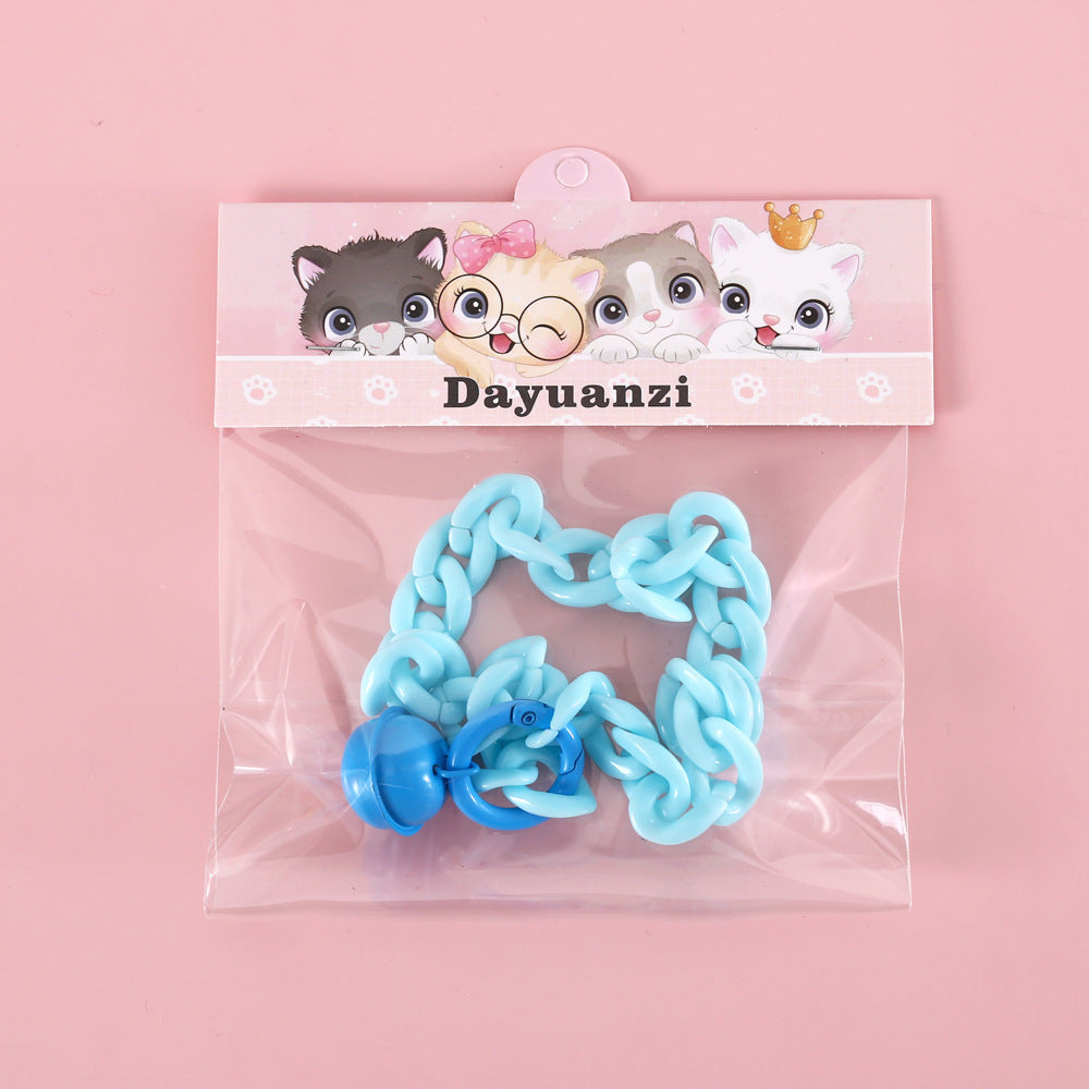 HKM-354195 Pet Cat Dog Rabbit Collar Macaron Candy Color
