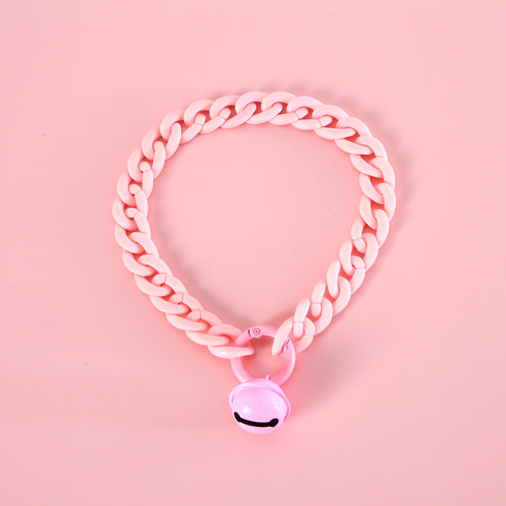 HKM-354195 Pet Cat Dog Rabbit Collar Macaron Candy Color