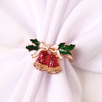 HKM-354259 Elegant Red Snowflake Napkin Ring Decorative Accent for Holiday Dining