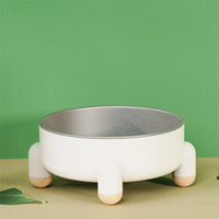 HKM-354323 Non-Slip Stainless Steel Pet Bowl with High Foot Design for Dogs and Cats