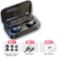 HKM-354387 Bluetooth Wireless Headset with Battery Display, Call Function, and Voice Control