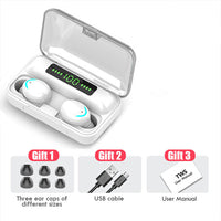 HKM-354387 Bluetooth Wireless Headset with Battery Display, Call Function, and Voice Control