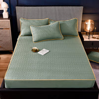 HKM-354451 Breathable Mattress Cover Protector with Quilted Polyester Fabric