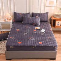 HKM-354451 Breathable Mattress Cover Protector with Quilted Polyester Fabric
