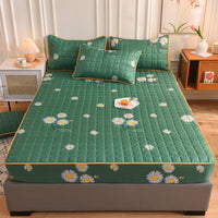 HKM-354451 Breathable Mattress Cover Protector with Quilted Polyester Fabric