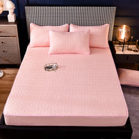 HKM-354451 Breathable Mattress Cover Protector with Quilted Polyester Fabric
