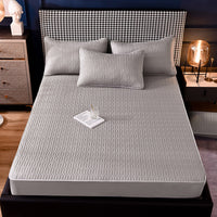 HKM-354451 Breathable Mattress Cover Protector with Quilted Polyester Fabric