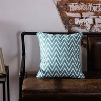 HKM-355027 Geometric Abstract Cotton Cushion with PP Cotton Filling, 45x45cm