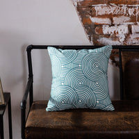 HKM-355027 Geometric Abstract Cotton Cushion with PP Cotton Filling, 45x45cm