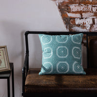 HKM-355027 Geometric Abstract Cotton Cushion with PP Cotton Filling, 45x45cm