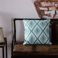 HKM-355027 Geometric Abstract Cotton Cushion with PP Cotton Filling, 45x45cm