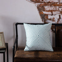 HKM-355027 Geometric Abstract Cotton Cushion with PP Cotton Filling, 45x45cm