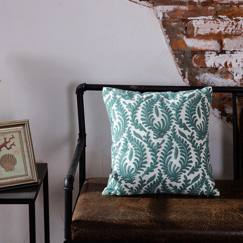 HKM-355027 Geometric Abstract Cotton Cushion with PP Cotton Filling, 45x45cm