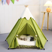 HKM-355155 Cozy Removable Cat Tent Nest - Washable Small & Medium Sizes in Snow Velvet Colors