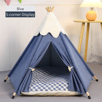HKM-355155 Cozy Removable Cat Tent Nest - Washable Small & Medium Sizes in Snow Velvet Colors