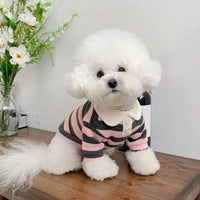 HKM-355283 Polo T-Shirts for Small to Medium Dogs - Breathable Summer Apparel for Puppies and Kittens