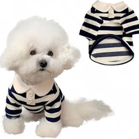 HKM-355283 Polo T-Shirts for Small to Medium Dogs - Breathable Summer Apparel for Puppies and Kittens
